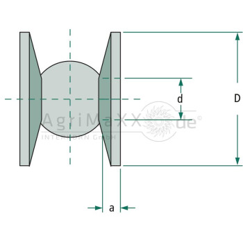 Distanzscheibe - Durchmesser: 13,5 mm