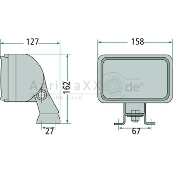 HELLA Arbeitsscheinwerfer - 1GA 006 991-091