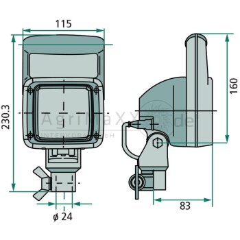 HELLA Arbeitsscheinwerfer - 1GA 007 506-681
