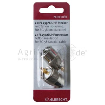 PL 259/6 UHF Stecker - 2 Stück -