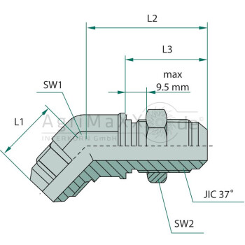WSA 1.5/16 M-JIC x 45° - 202207.3