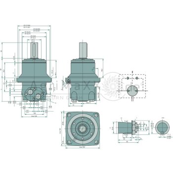 WHITE Motor OMTW 250 Wheel - 151-B-3032