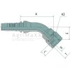 Manuli PN 38 DKJ 1.7/8"" 45° IL - M42542-24-24