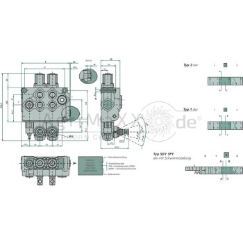 Walvoil Monoventile SD11-3-P-3x(18L)-AET - 104311001
