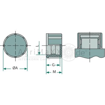 VPE 50 Schraubkappen GPN 800