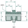 GA 9/16 M-ORFS x 1/2 M-UNF-OR