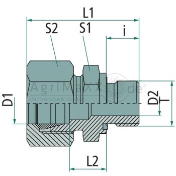 PH GEV 10 L- M14x1,5 WD VA - GE-L-10-M 14X1,5-WD