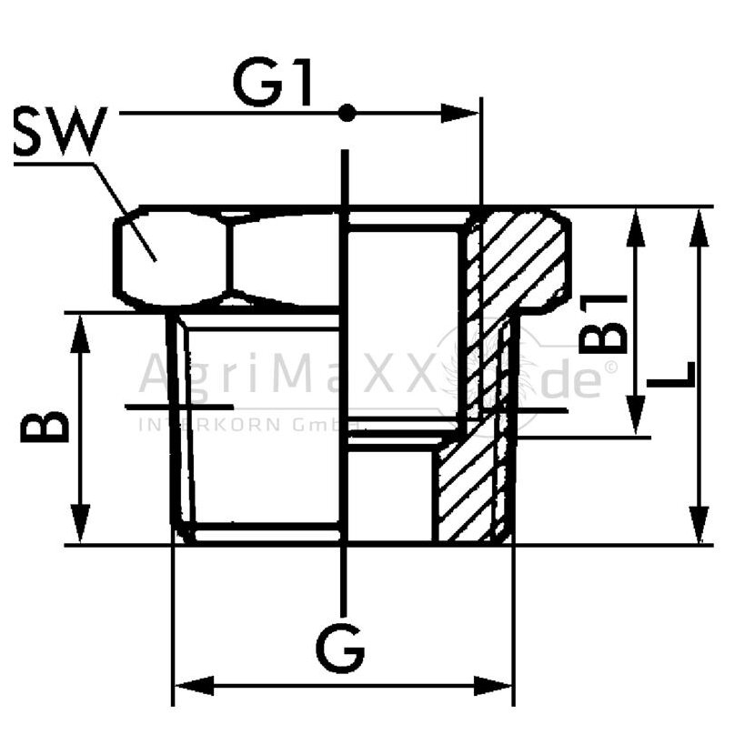 F-Rk-1/2-1/8-MSv Reduziernippel konisch