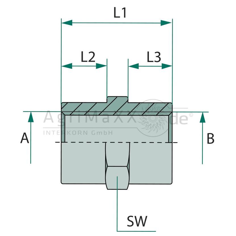 GA 1/4 F-BSP x 3/8