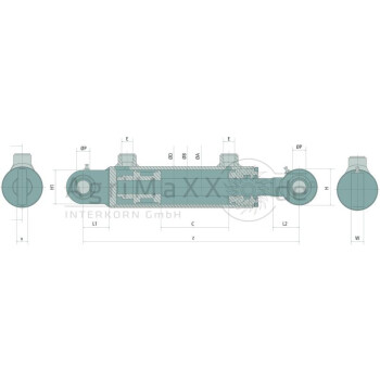 Contarini Zylinder DW-GA-115/100x50x250 - HMB6500250