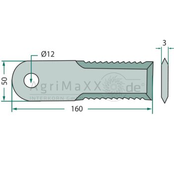 Rasspe Gegenmesser VPE25 - 16020245