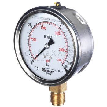 STAUFF Manometer 16 bar Durchmesser100mm -...