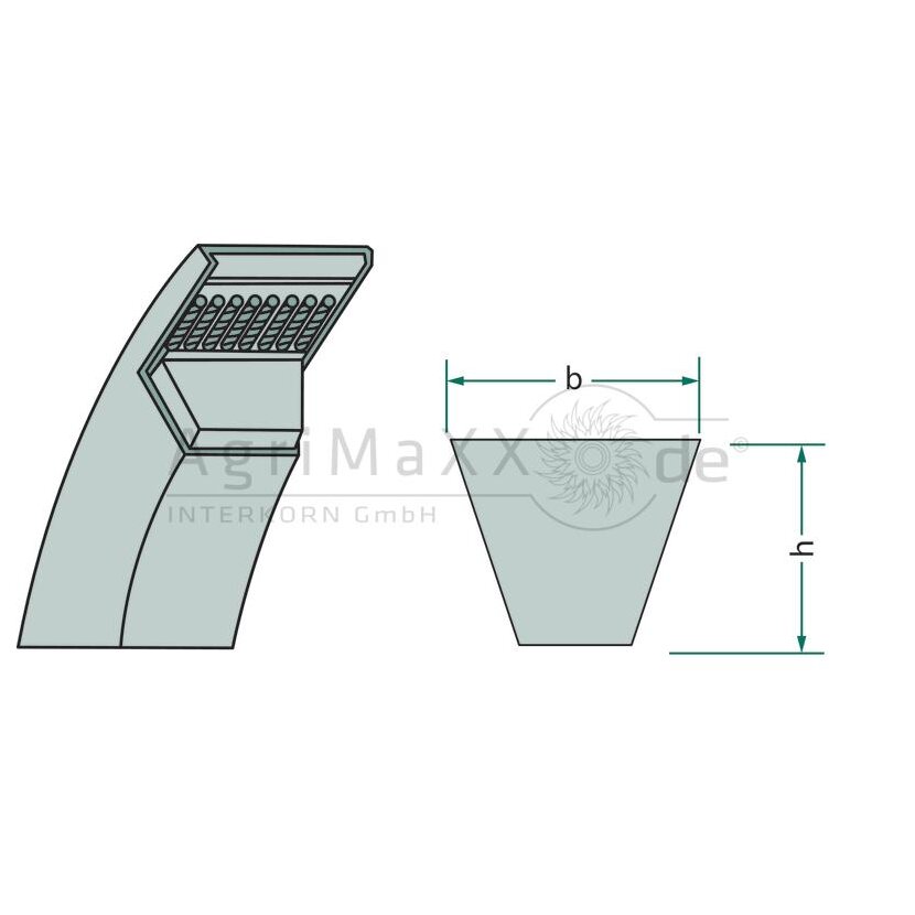 Optibelt Keilriemen - 17 X 836