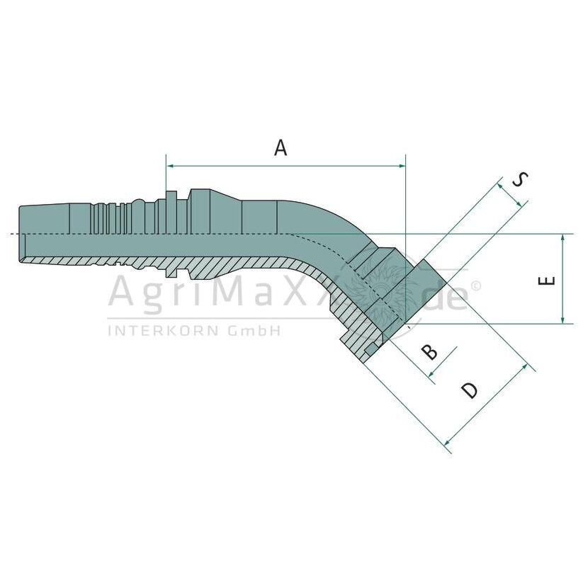 Manuli PN 20 SFS-CAT 1"" 45° IL - M43940-12-16