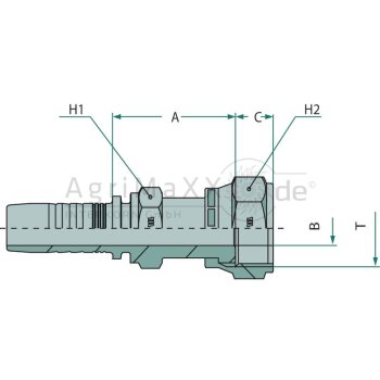 Manuli PN 06 DKORF 11/16"" - M22411-04-06
