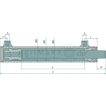 Contarini Zylinder DW-OB-080/050/1000