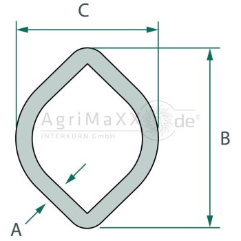ROTARO Profilrohr - PR10L1000o