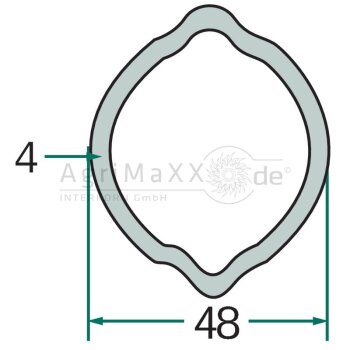 Weasler Profilrohr 1 m - 620-4804-100