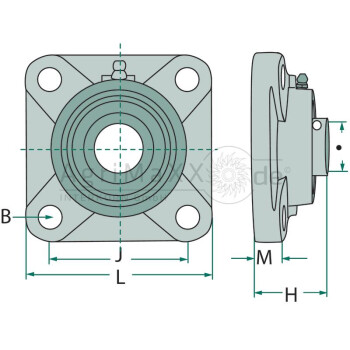 SKF Zylinderrollenlager - FY 60 TF