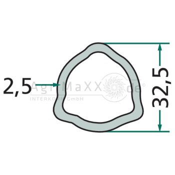 Weasler Profilrohr 1 m - 610-3302-100