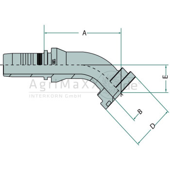 Manuli PN 20 SFL 1"" 45° - M23341-12-16