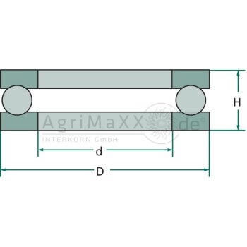 FAG Axial-Rillenkugellager 51306 - 016715284000002