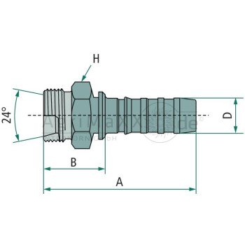 Gates PNB 20 AGF M36x1,5 - 12GS-27MFG