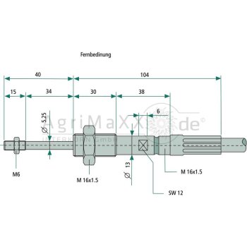 Walvoil Seilzug 3500 mm - 4CAV703500