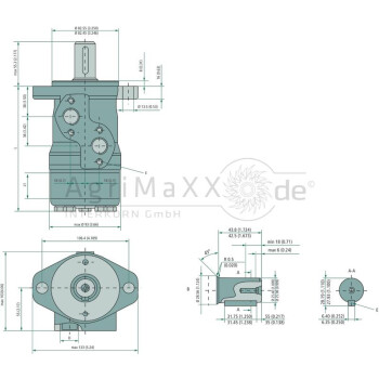 WHITE Motor OMP 100 D=1"" - 151-0302