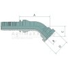 Manuli PN 25 SFS 3/4"" 45° - M83641-16-12