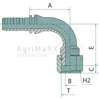 Manuli PN 50 DKORF 2"" 90° - M82492-24-24