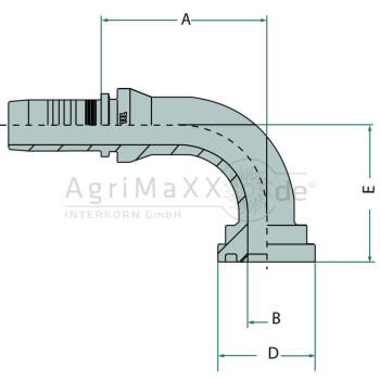 Manuli PN 32 SFS 1"" 90° - M23691-20-16