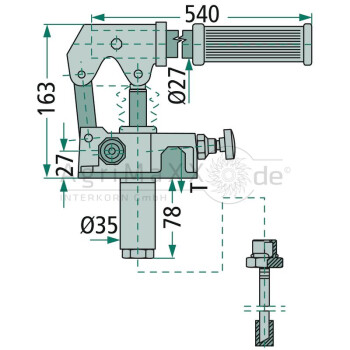 PRBE 45cc Handpumpe mit Hebel