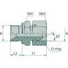 GA 3/8 FS-BSP x 3/8 M-BSP VPE25