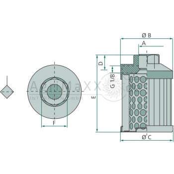 IKRON Saugfilter 40.195 MS090 -...