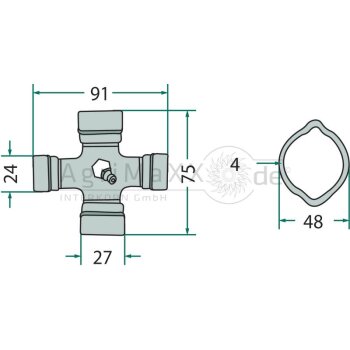 Weasler Gelenk - 1554-7406-00