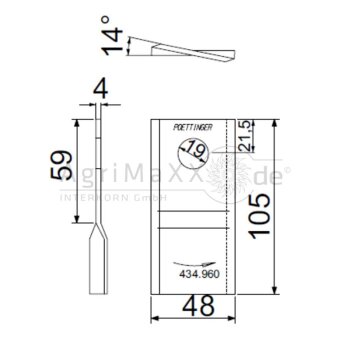 Pöttinger Messerklinge - 00+      434.960