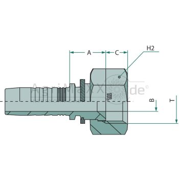 Manuli PN 50 DKJ 2.1/2"" - M22512-32-32