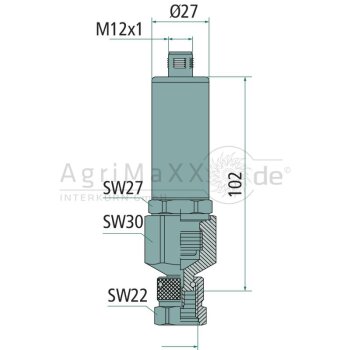Parker CAN-BUS Druck-/Temeratursensor - SCPT-060-C2-05