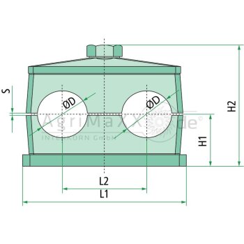 VPE=25 Rohrschellen RS D I 12