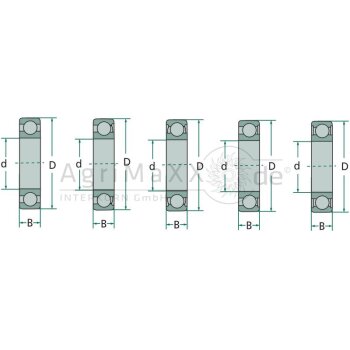 FAG Rillenkugellager 6004 2RS - 094981680-0000-10