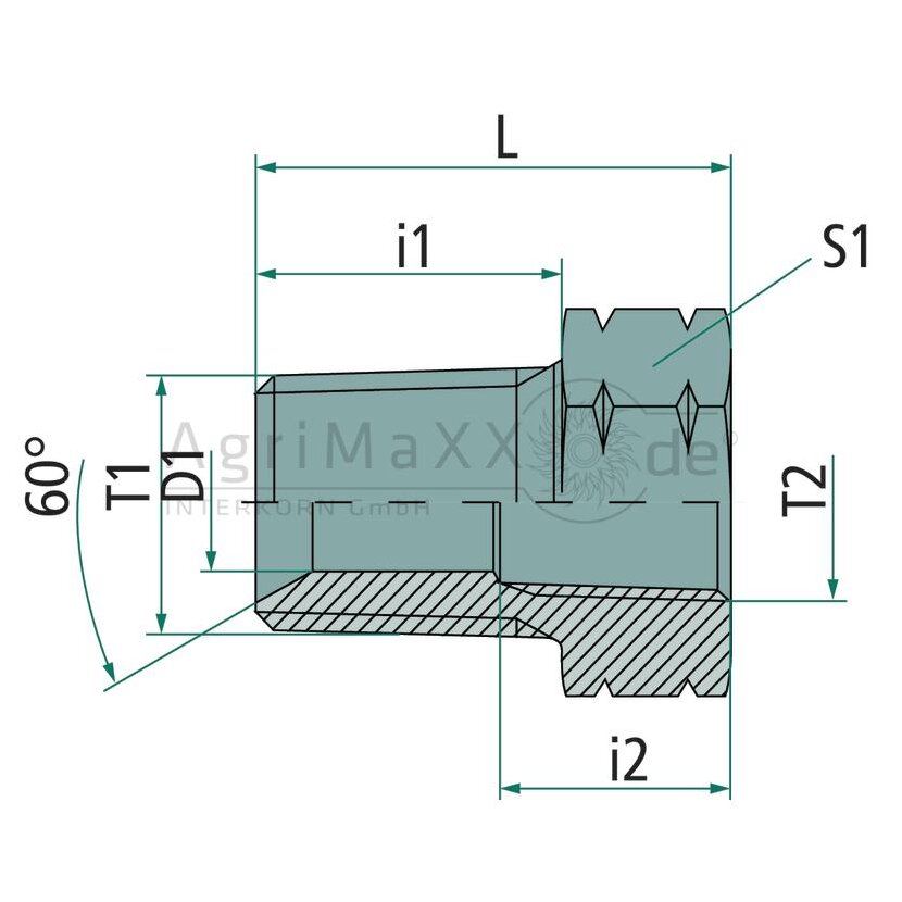 PH GA-AGN 3/4 - NPT-f 1/2 VA - 124230