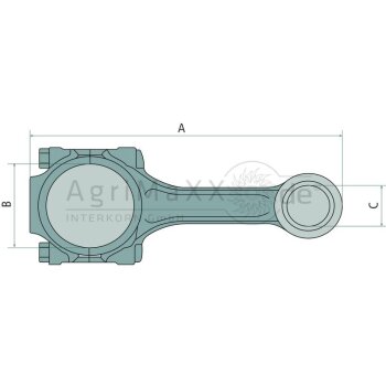 Pleuel - Durchmesser: 157,00 mm