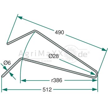 Sternradzinken - Länge: 512 mm
