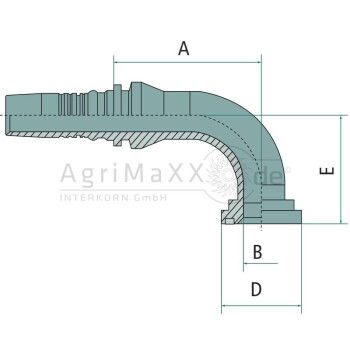 Manuli PN 25 SFL 1"" 90° IL - M43390-16-16