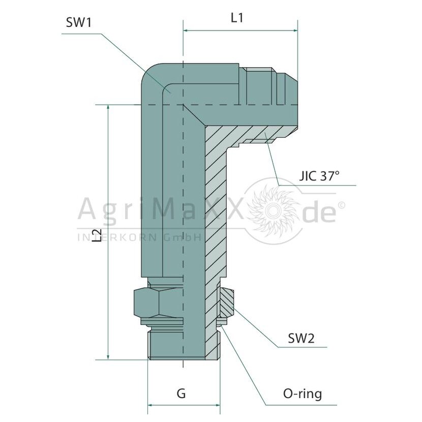 WAEL 1.1/16 M-JIC x 1 M-BSP-WD - 206523.3