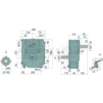 BONDIOLI & PAVESI Stirnradgetriebe M10 - ZBMS6016304030