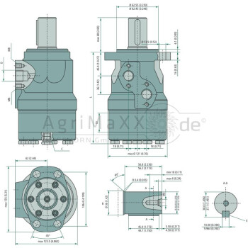 WHITE Motor OMH 315 D=35mm - 151-H1014