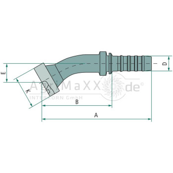 Gates PNB 32 SFS 1 1/4"" 30°M - 20GS-20FLH30M