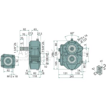 BONDIOLI & PAVESI Stirnradgetriebe M7 - ZBMS6005340010